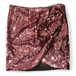 Forever 21 Glittering Pink Mini Skirt